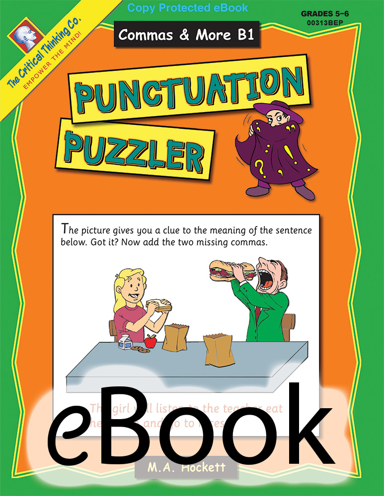 Punctuation Puzzler: Commas & More B1 - eBook
