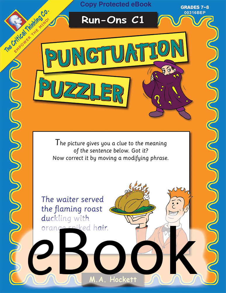 Punctuation Puzzler: Run-Ons C1 - eBook