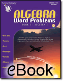 Algebra Word Problems Book 1 (Algebra I) - eBook