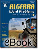 Algebra Word Problems Book 2 (Algebra I & II) - eBook