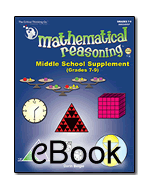 Mathematical Reasoning™ Middle School Supplement - eBook