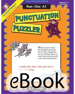 Punctuation Puzzler: Run-Ons A1 - eBook