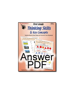 First Grade Thinking Skills & Key Concepts: Answer PDF